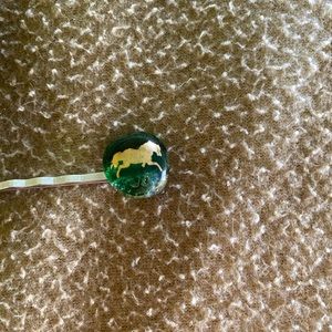 Handmade Glass Horse Hairclip